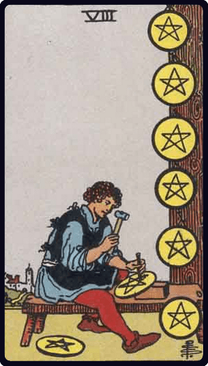 Eight of Pentacles / Восьмёрка Пентаклей