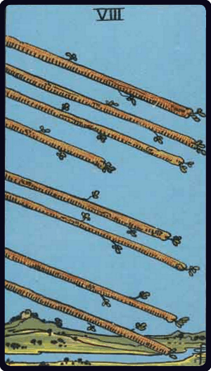 Eight of Wands / Восьмёрка Жезлов