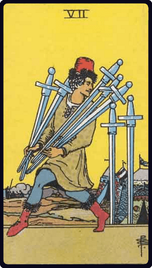 Seven of Swords / Семёрка Мечей