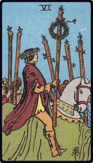 Six of Wands / Шестёрка Жезлов