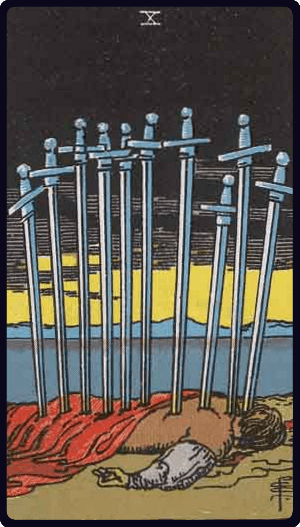 Ten of Swords / Десятка Мечей